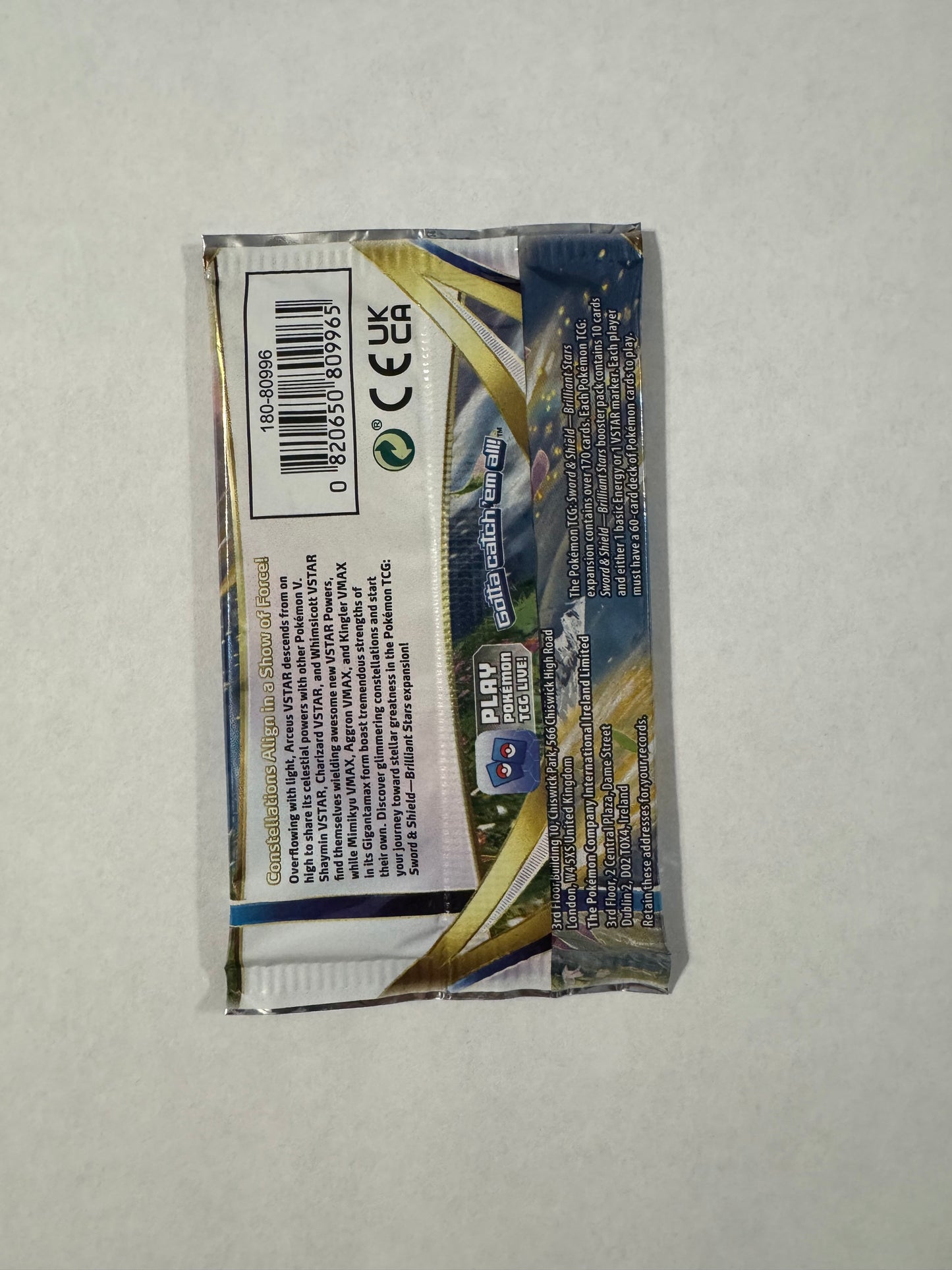 Brilliant Stars Booster Pack - SWSH09: Brilliant Stars