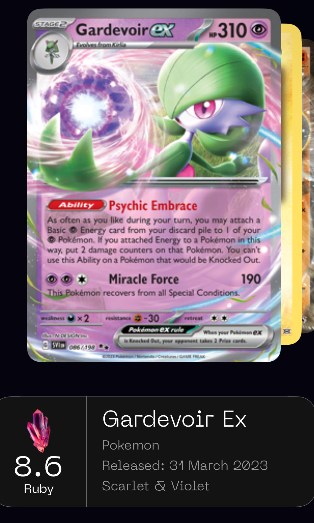 Gardevoir ex - 086/198 - SV01: Scarlet & Violet Base Set (SVI)