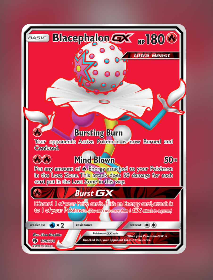 Blacephalon GX (Full Art) - 199/214 - 🇺🇸 Sun & Moon - Lost Thunder