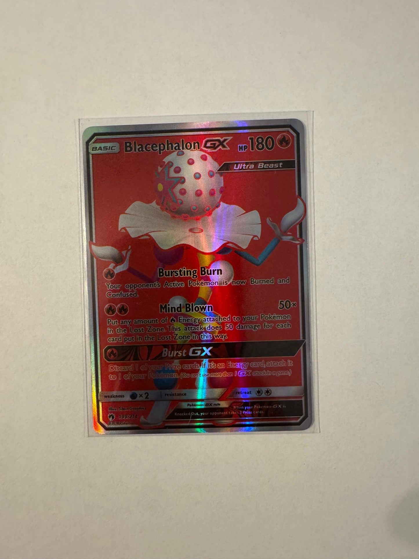 Blacephalon GX (Full Art) - 199/214 - 🇺🇸 Sun & Moon - Lost Thunder