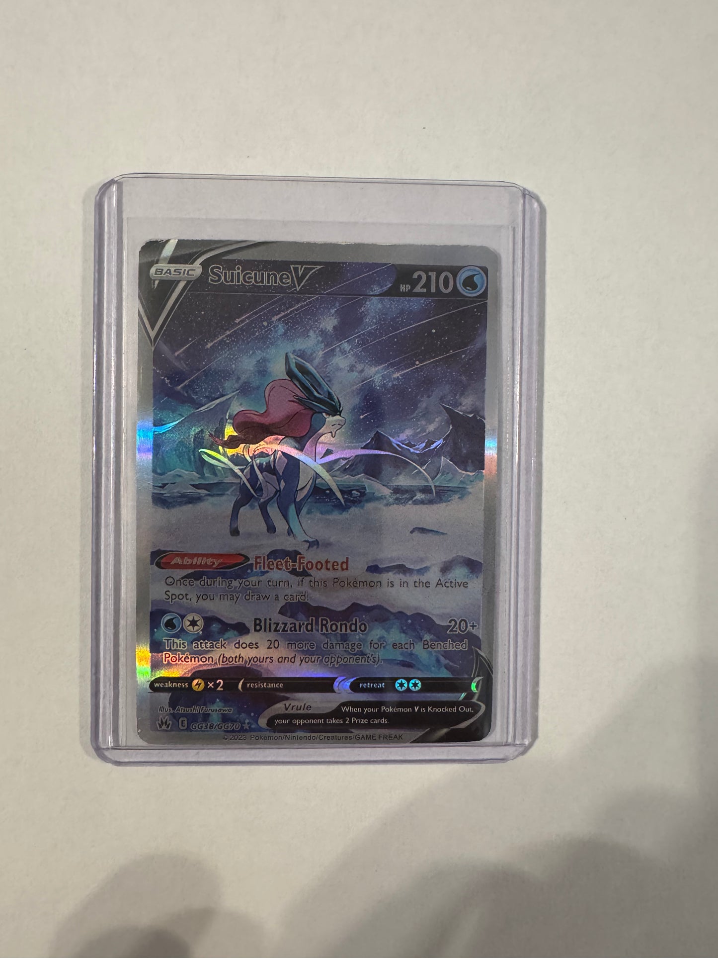 Suicune V - GG38/GG70 - SWSH-Crown Zenith: Galarian Gallery
