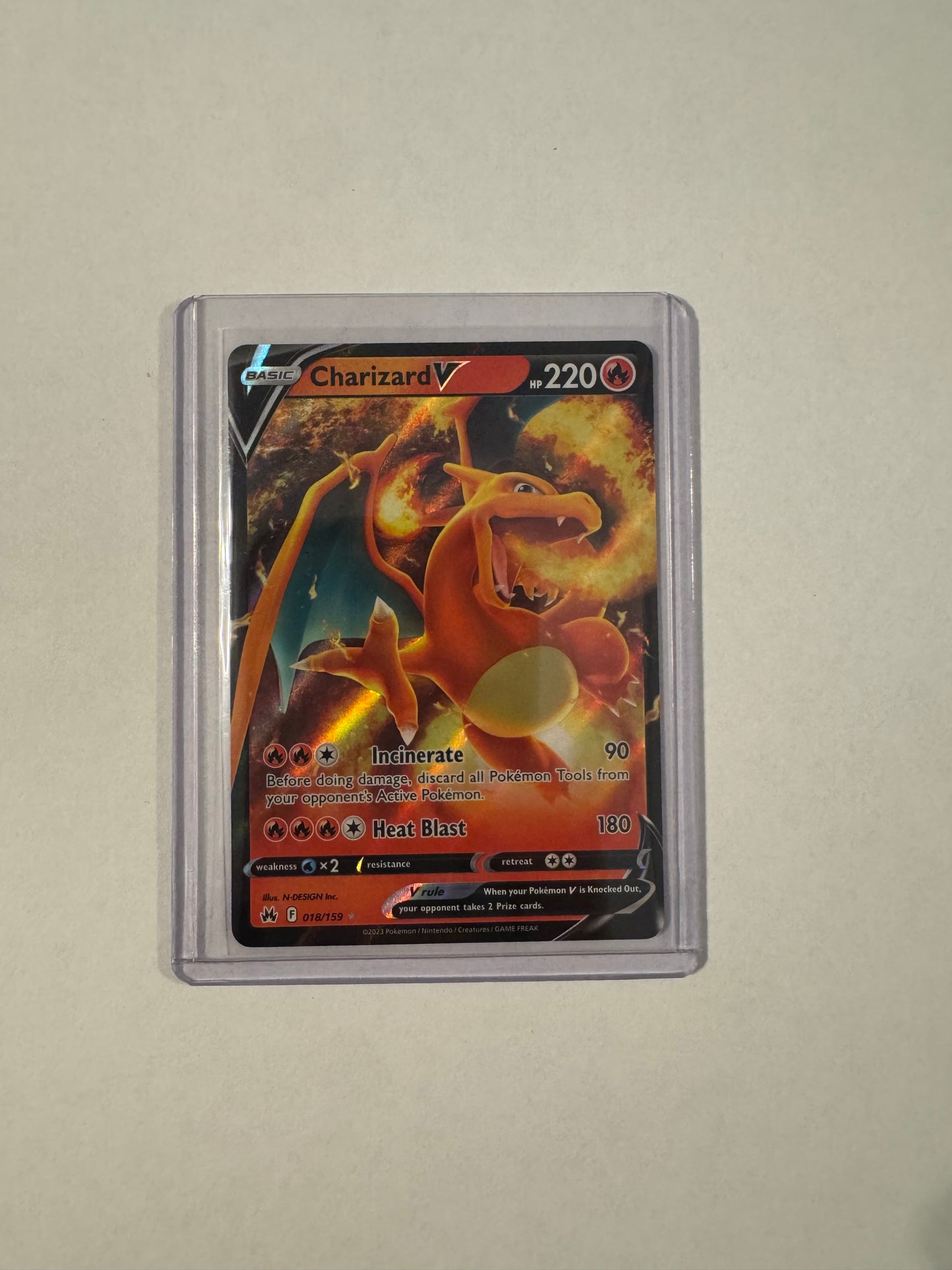 Charizard V - 018/159 - SWSH -Crown Zenith
