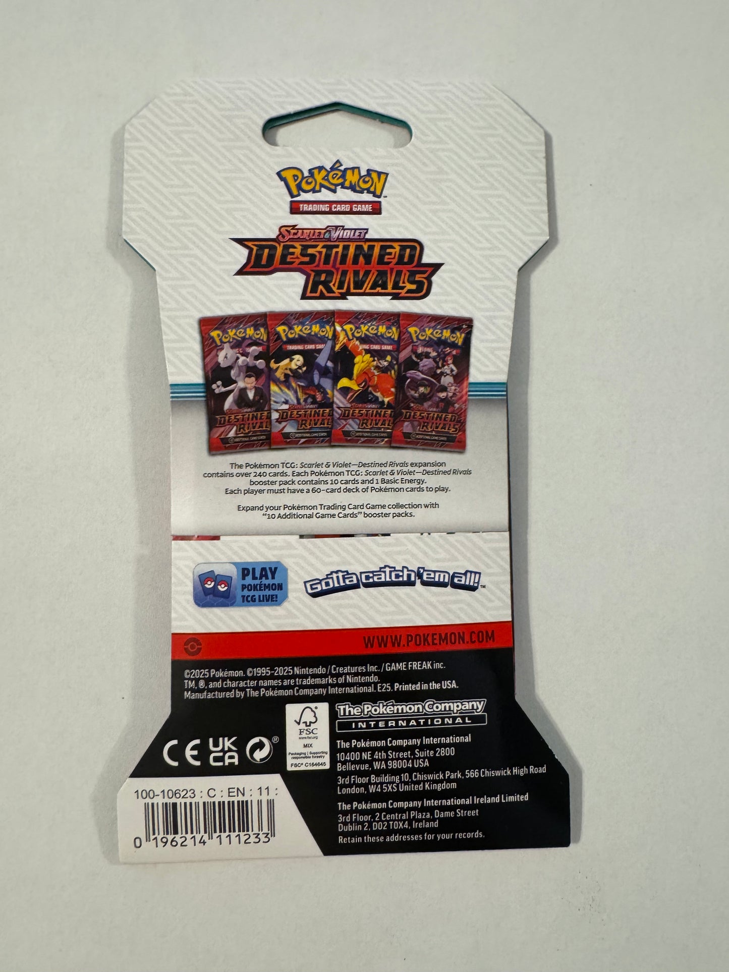 Destined Rivals Sleeved Booster Pack - SV10: Destined Rivals