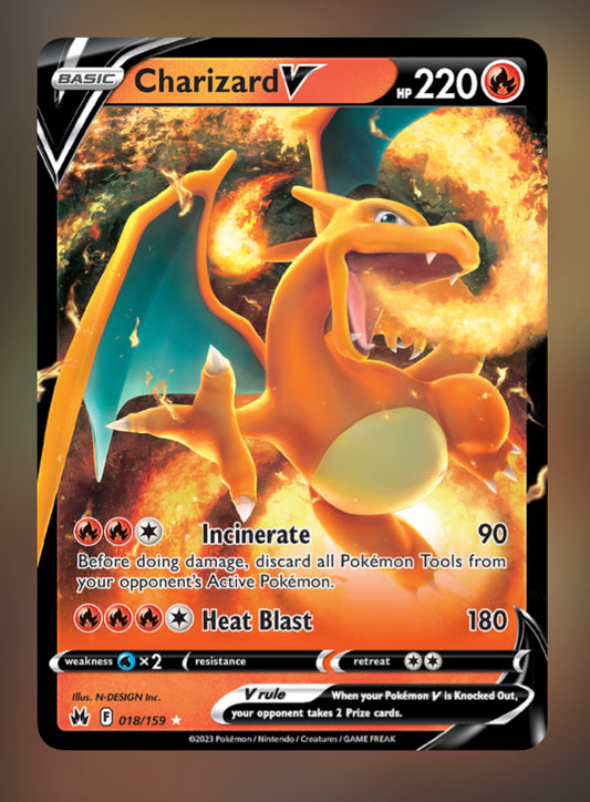 Charizard V - 018/159 - SWSH -Crown Zenith