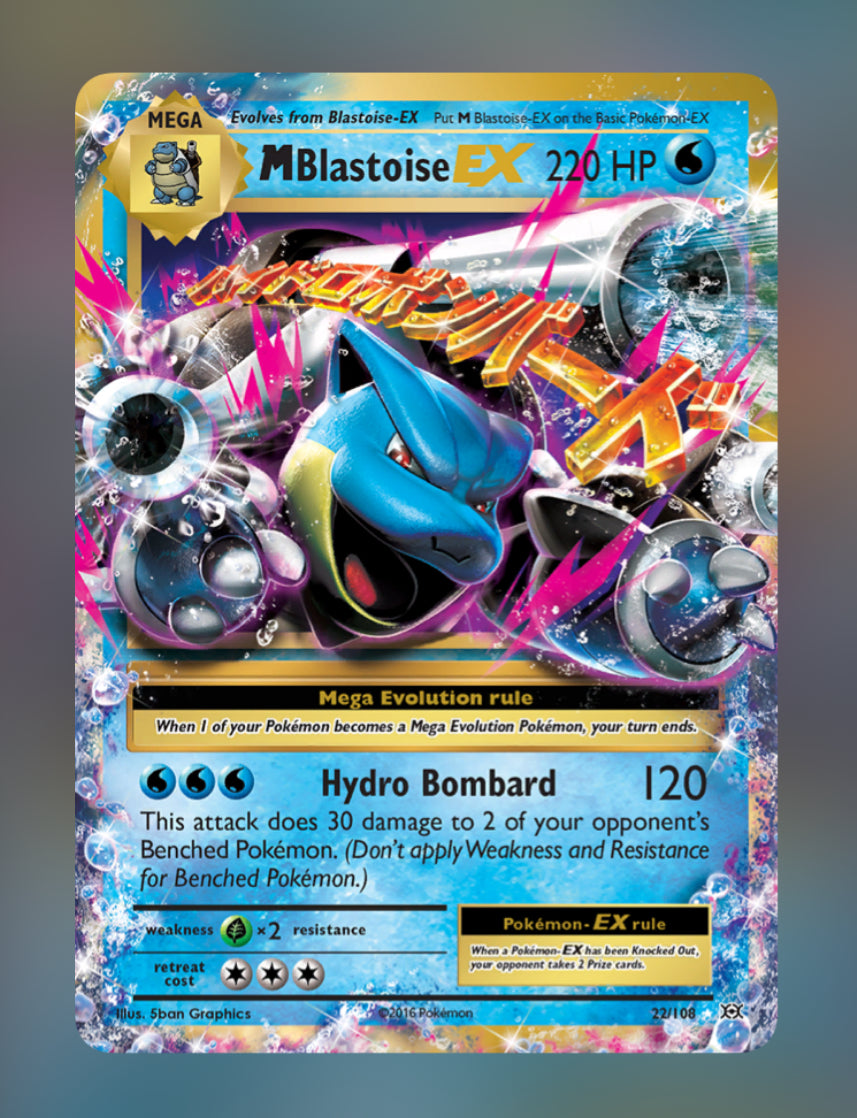 M Blastoise EX - 22/108 -  🇺🇸 XY - Evolutions