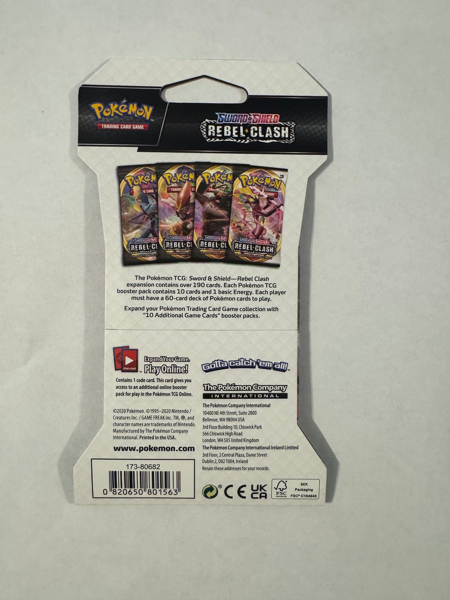 Rebel Clash Sleeved Booster Pack - SWSH02: Rebel Clash