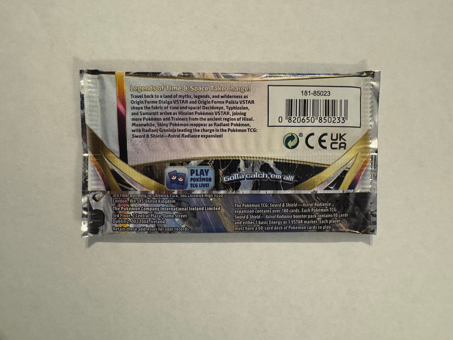 Astral Radiance Booster Pack - SWSH10: Astral Radiance