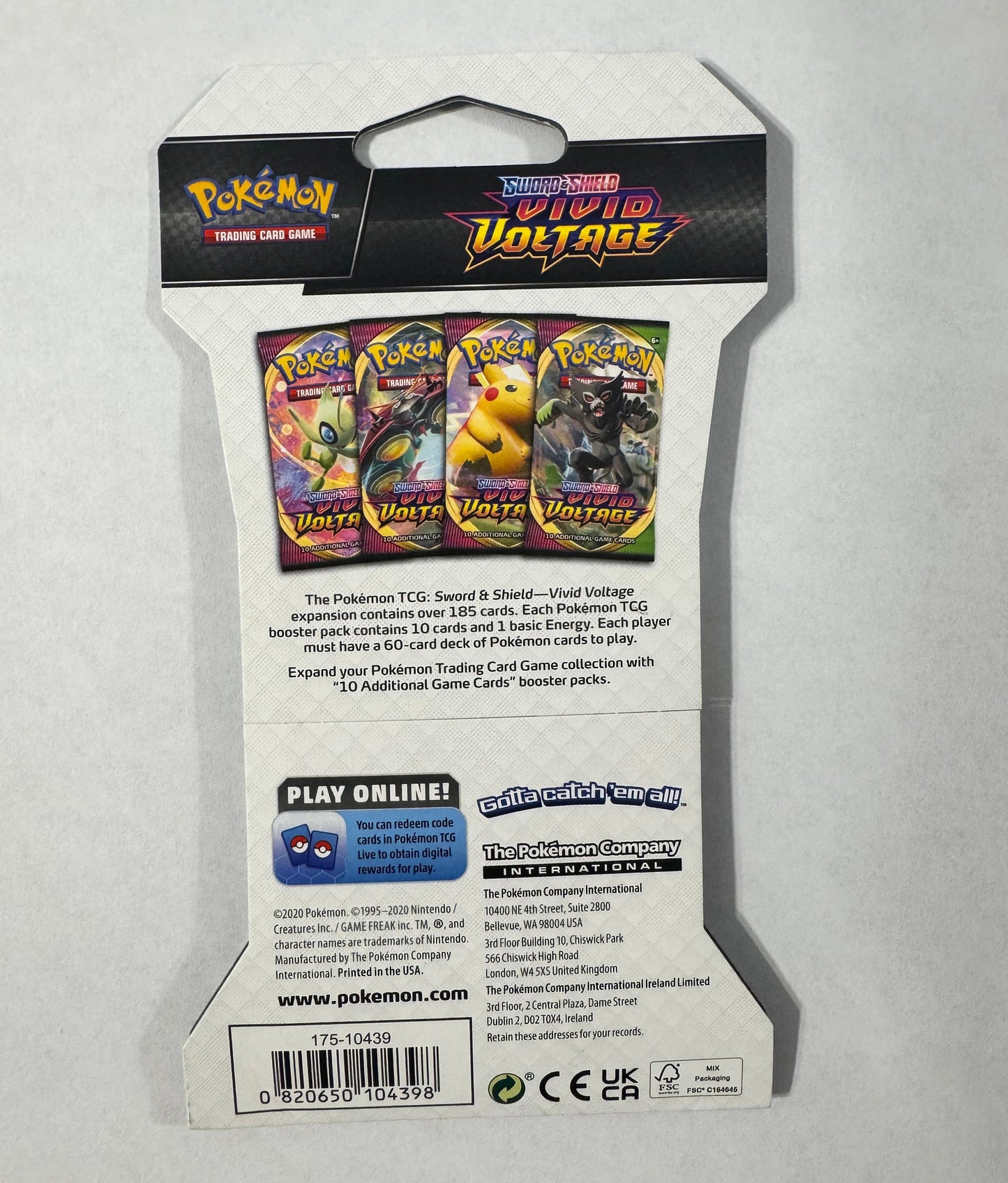 Vivid Voltage Sleeved Booster Pack - SWSH04: Vivid Voltage