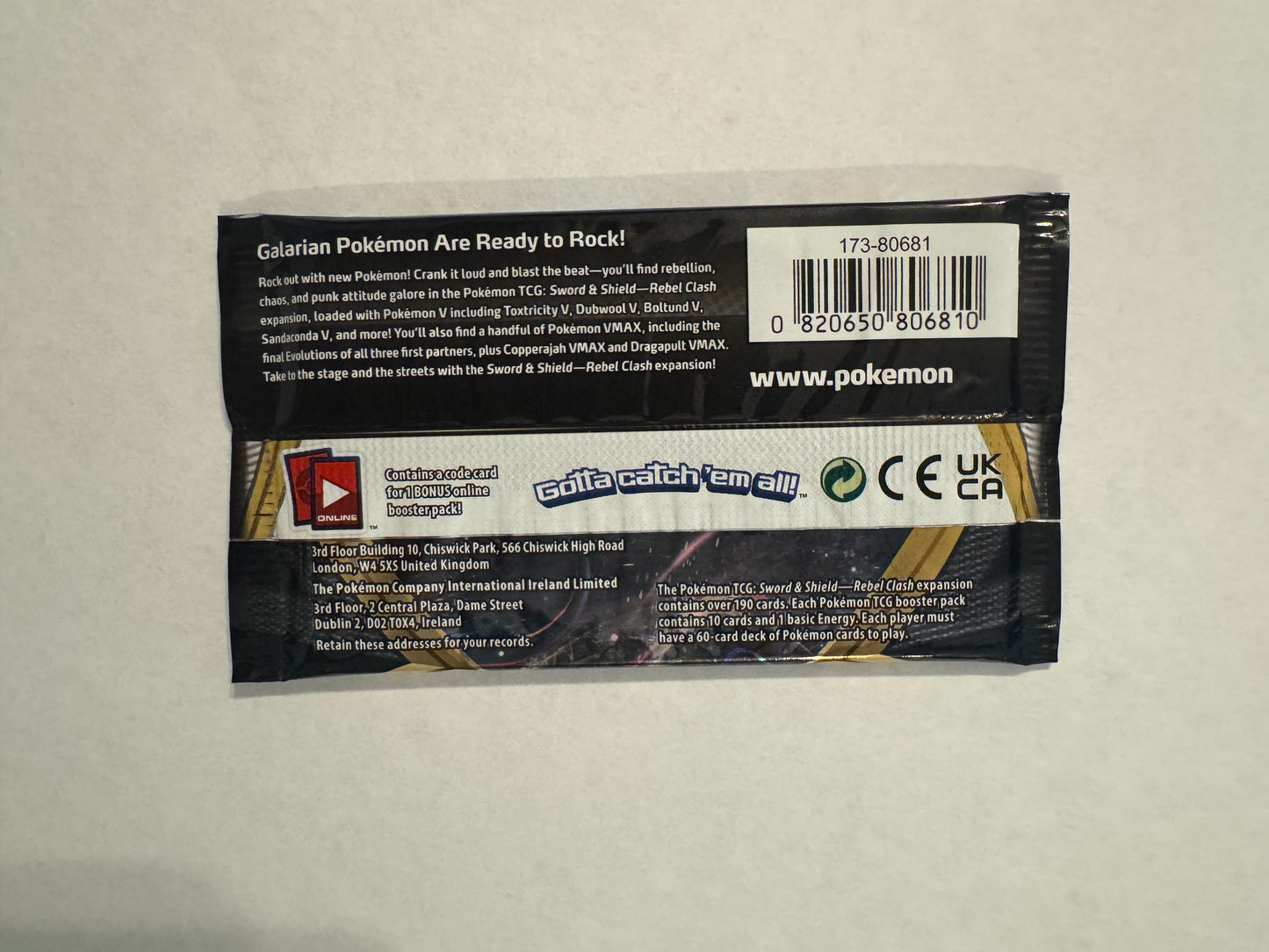 Rebel Clash Booster Pack - SWSH02: Rebel Clash
