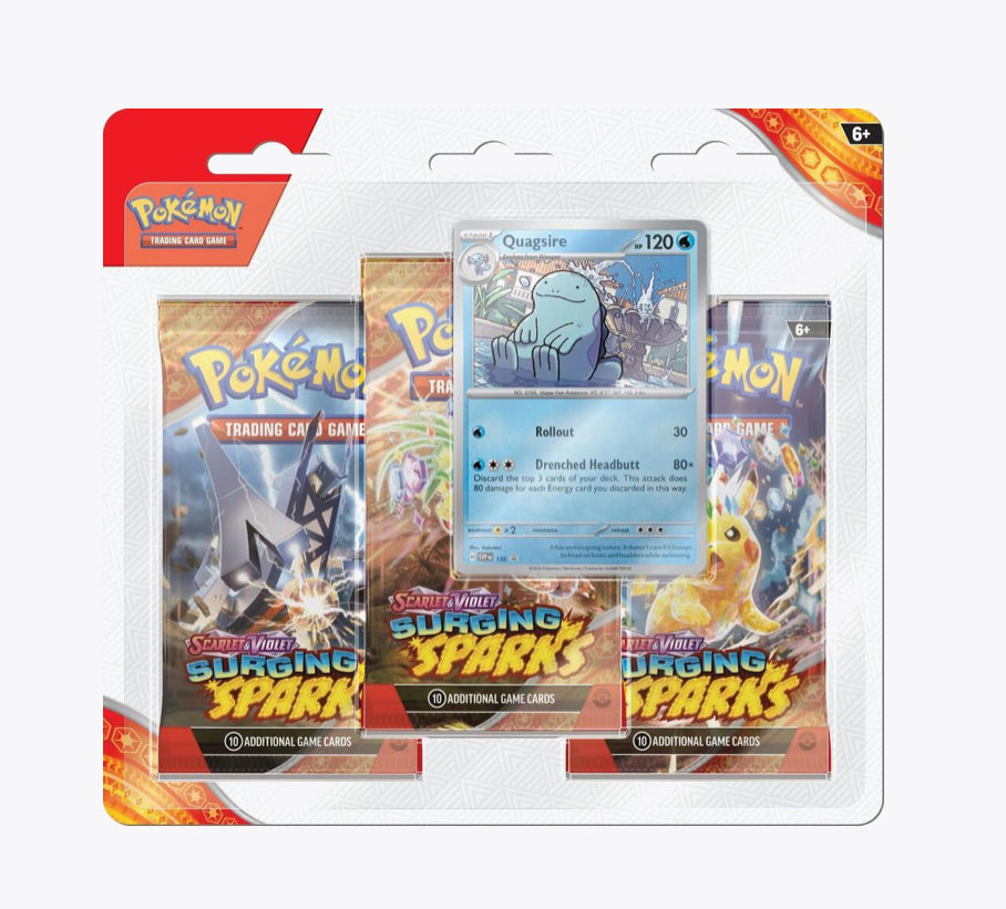 Surging Sparks 3 Pack Blisters [Quagsire] - SV08: Surging Sparks