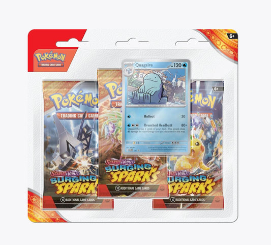 Surging Sparks 3 Pack Blisters [Quagsire] - SV08: Surging Sparks
