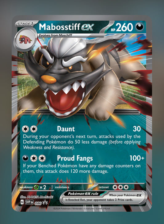 JUMBO Mabosstiff ex - 086 - SV: Scarlet & Violet Promo