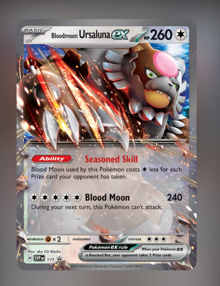 JUMBO Bloodmoon Ursaluna ex - 177 - SV: Scarlet & Violet Promo