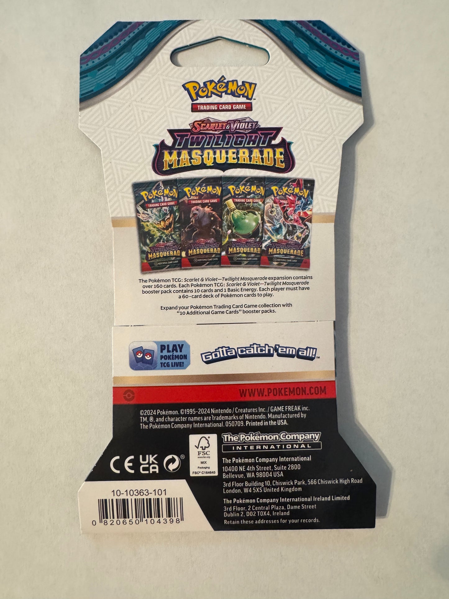 Twilight Masquerade Sleeved Booster Pack - SV06: Twilight Masquerade