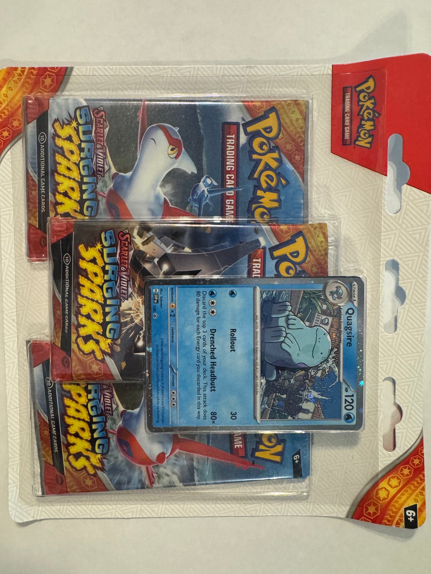 Surging Sparks 3 Pack Blisters [Quagsire] - SV08: Surging Sparks