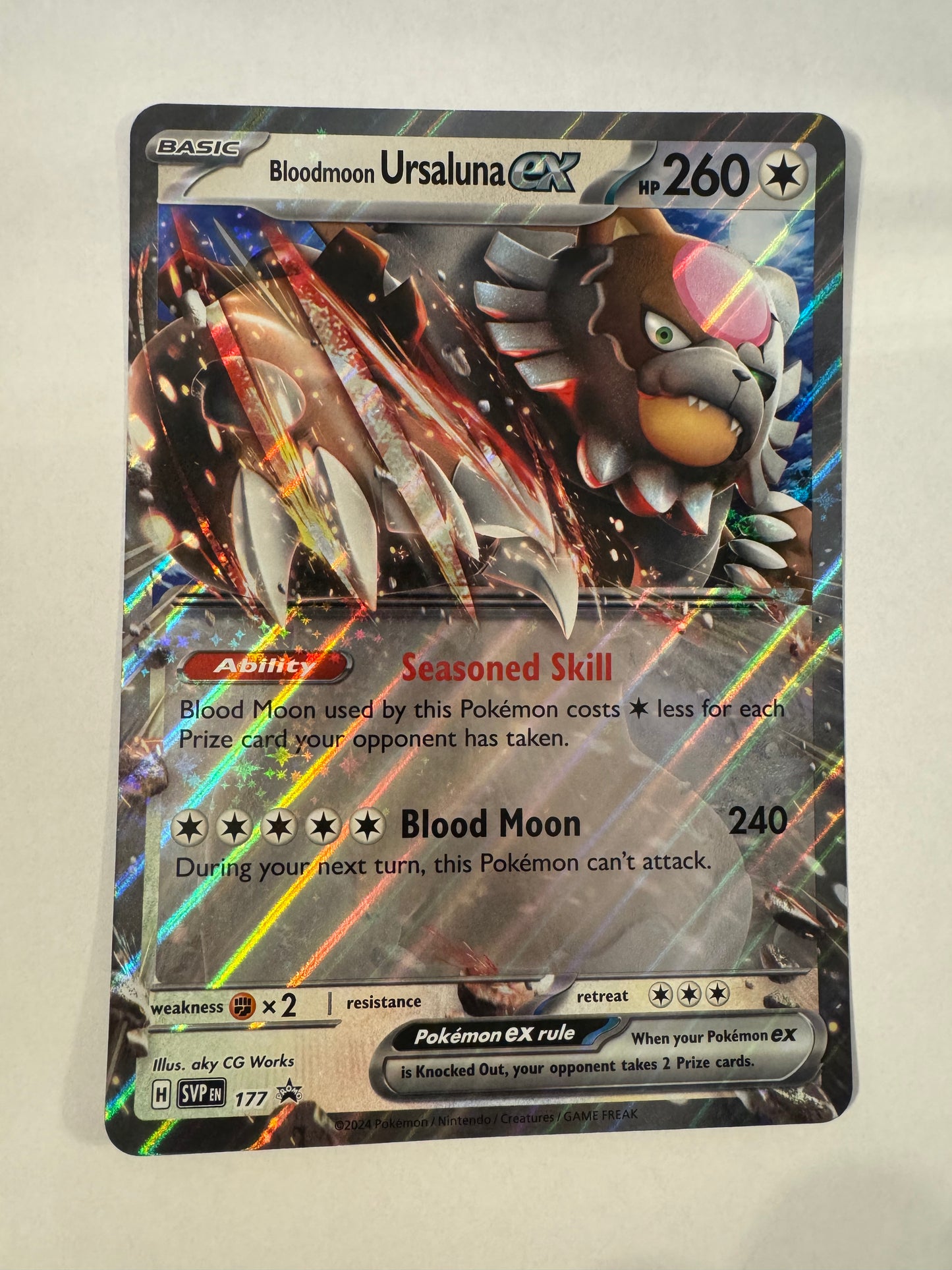 JUMBO Bloodmoon Ursaluna ex - 177 - SV: Scarlet & Violet Promo